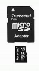  ` microSD 1Gb Transcend + SD adapter