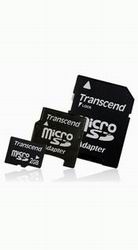  ` microSD 2Gb Transcend + SD, miniSD adapters