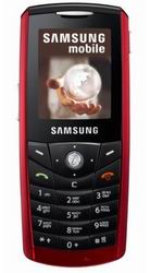   Samsung E200 strong red