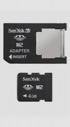 Карти пам`яті M2 4Gb Sandisk + Memory Stick Pro Duo adapter